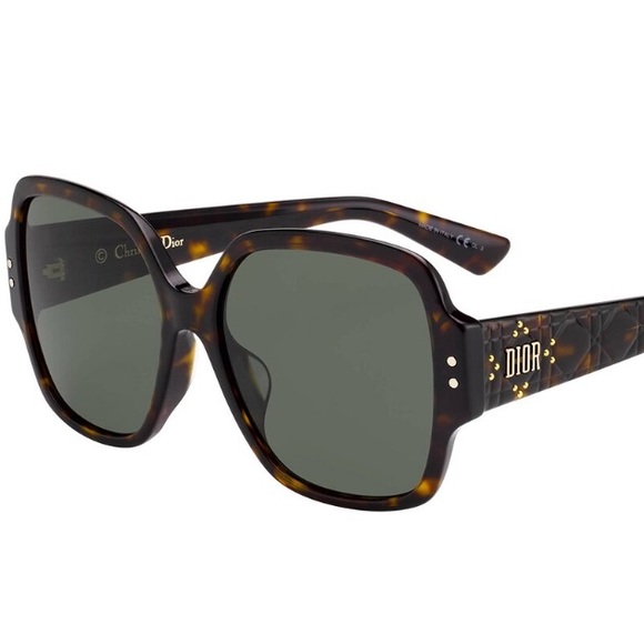 Havana Sunglasses Lady Dior Studs Sunglasses ?NWT Dior Women's